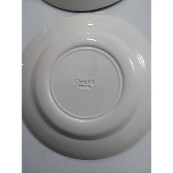 Churchill England vintage 2 Bowls 2 Plates  Blue Willow Set. Trending - Picture 9 of 10